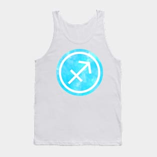 Blue Watercolor Zodiac - Sagittarius Tank Top